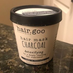 charcoal, detoxifying hair mask